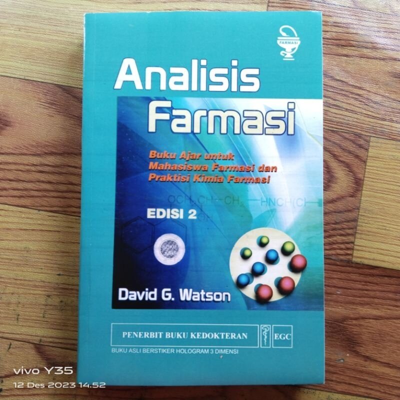 Analisis Farmasi : Buku Ajar Untuk Mahasiswa Farmasi & Praktisi Kimia Farmasi